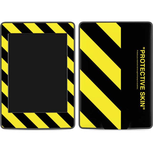 Black and Yellow Stripes Amazon Kindle Skin